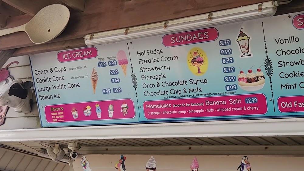 Mamalukes Pizza & Ice Cream Menu image 1